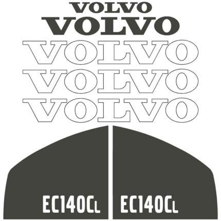 Volvo EC140CL Decal Kit
