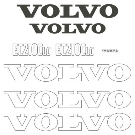 Volvo EC210C LC Decal Kit