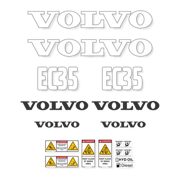 Volvo EC35 Decal Kit Volvo EC35 Decal Kit