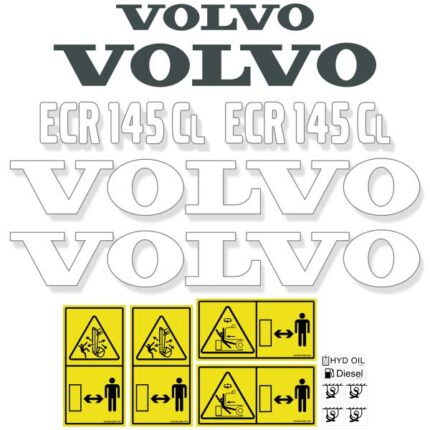 Volvo ECR145CL Decal Kit