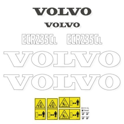 Volvo ECR235 CL Decal Kit