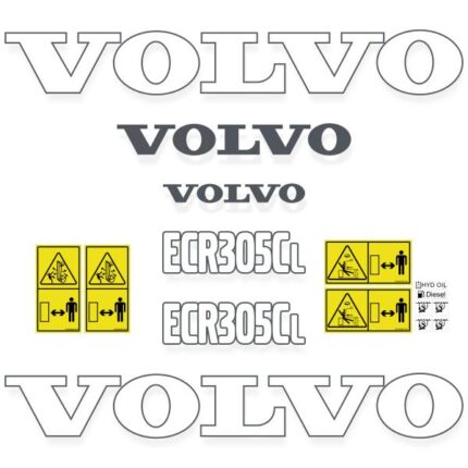 Volvo ECR305 CL Decal Kit