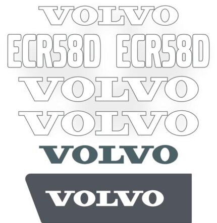 Volvo ECR58D Decal Kit