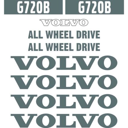 Volvo G720B Decal Kit