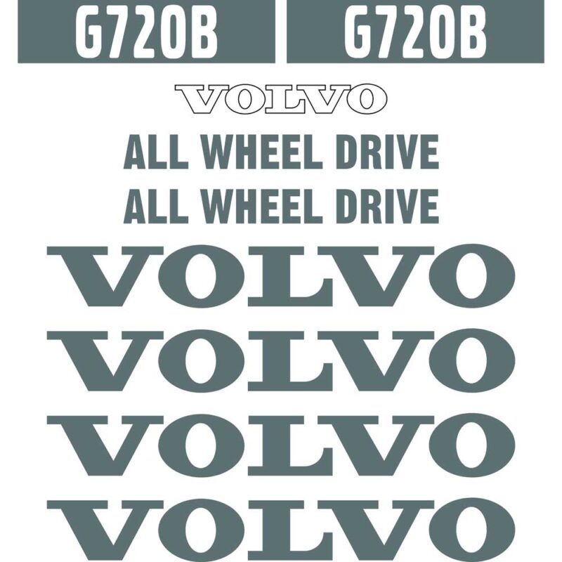 Volvo G720B Decal Kit