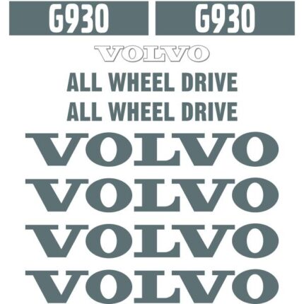 Volvo G930 Decal Kit