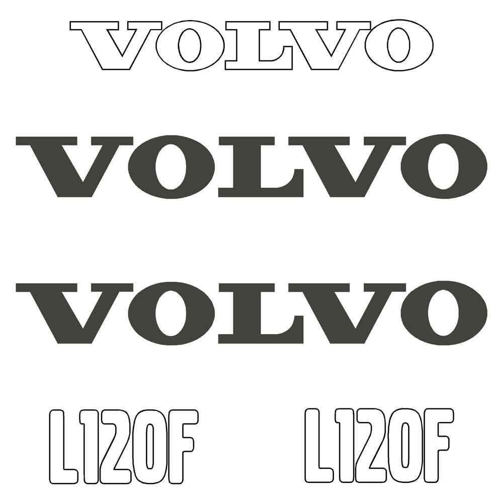 Volvo L120F Decal Kit Volvo L120F Decal Kit
