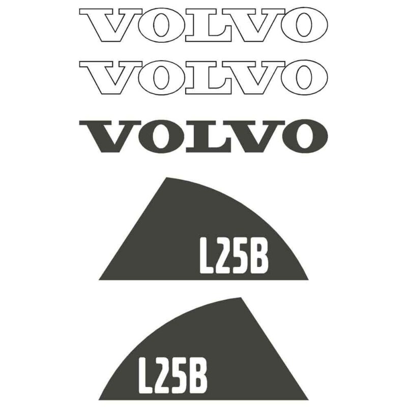 Volvo L25B Decal Kit