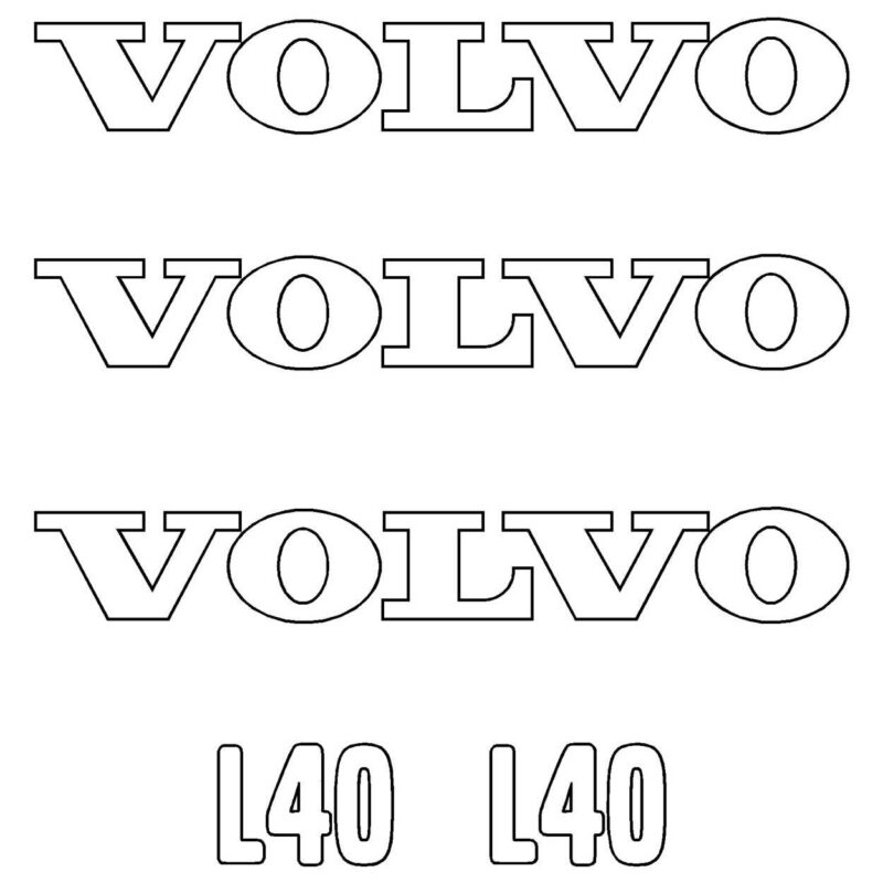 Volvo L40 Decal Kit