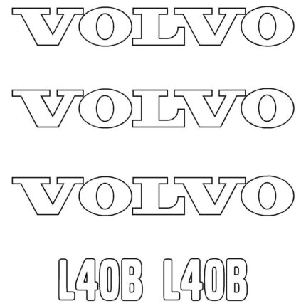 Volvo L40B Decal Kit