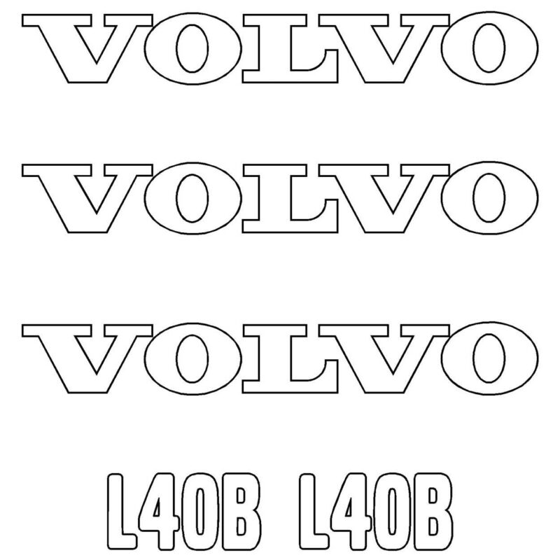 Volvo L40B Decal Kit