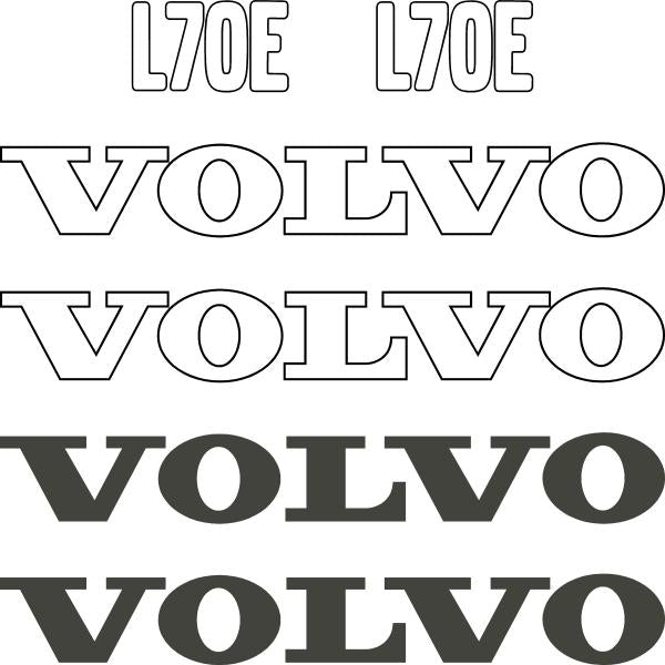 Volvo L70E Decal Kit Volvo L70E Decal Kit