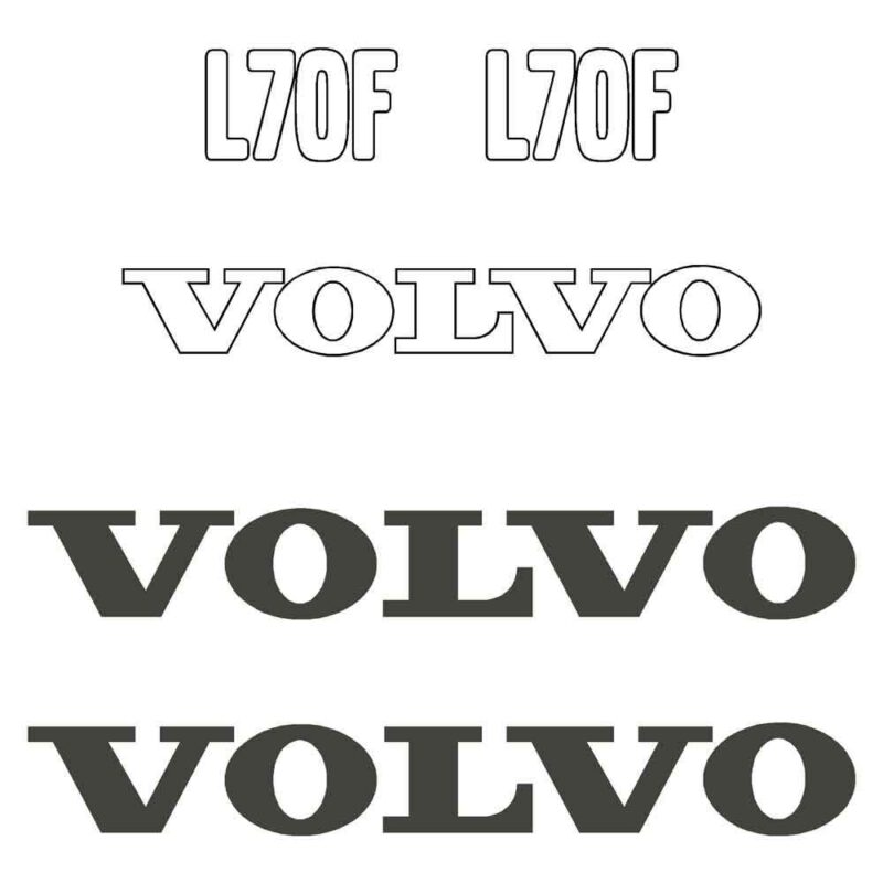 Volvo L70F Decal Kit