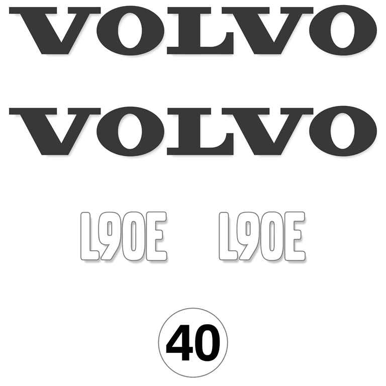 Volvo L90E Decal Kit Volvo L90E Decal Kit