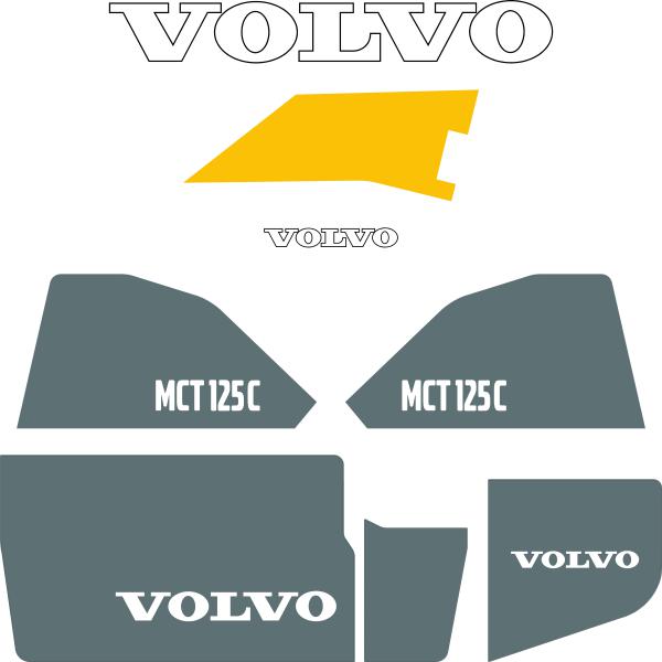 Volvo MCT125C Decal Kit Volvo MCT125C Decal Kit