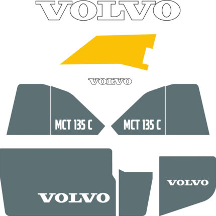 Volvo MCT135C Decal Kit