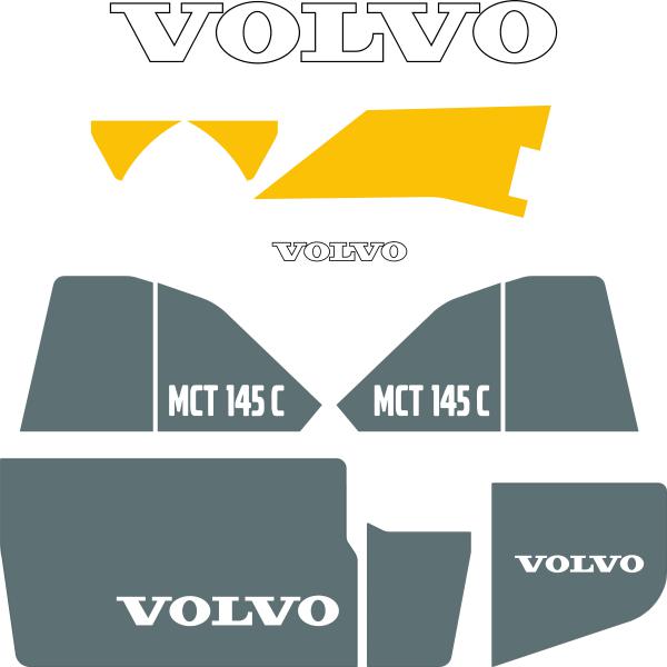 Volvo MCT145C Decal Kit Volvo MCT145C Decal Kit