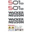 Wacker Neuson 501 S Decals