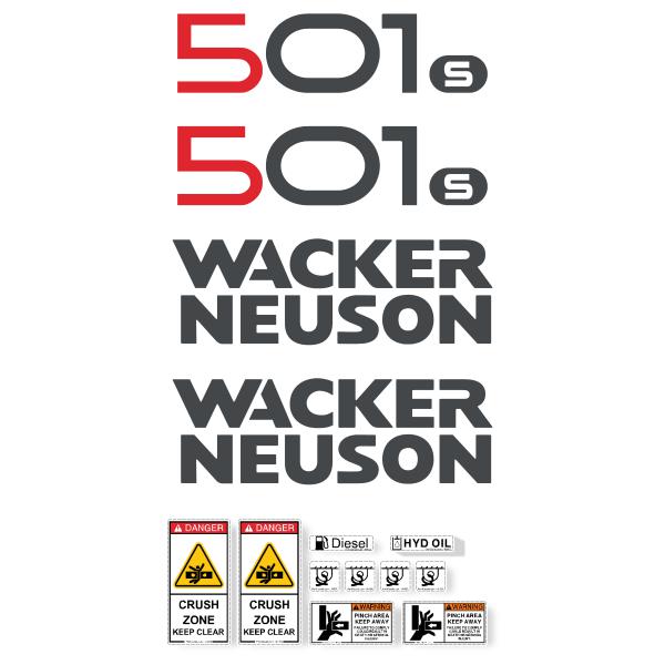 Wacker Neuson 501 S Decals Wacker Neuson 501 S Decals
