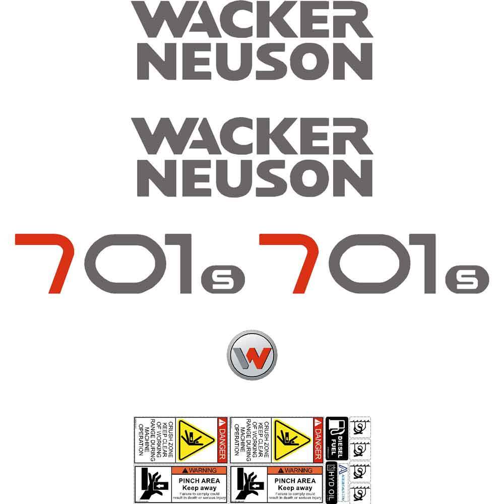Wacker Neuson 701S Decals Wacker Neuson 701S Decals