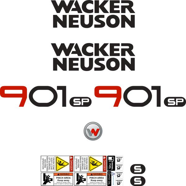 Wacker Neuson 901S P Decals Wacker Neuson 901S P Decals