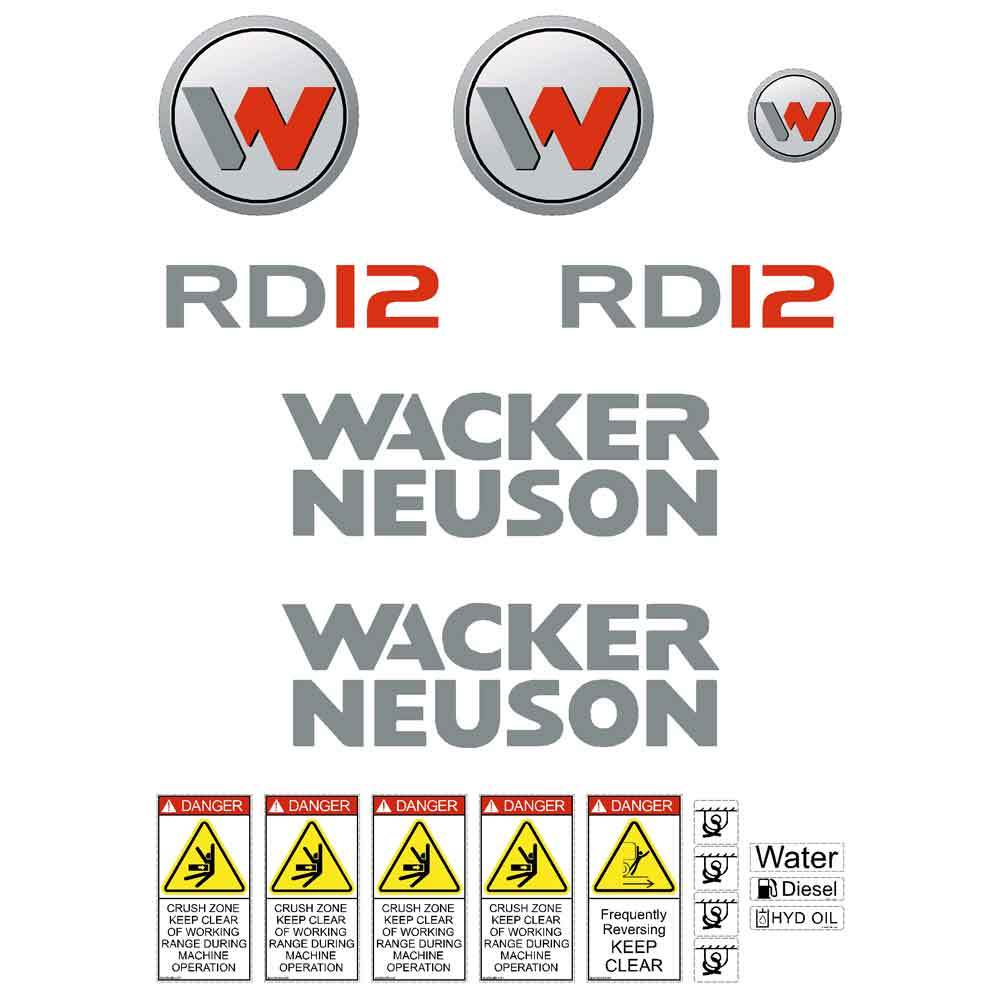 Wacker Neuson RD12 Decals Wacker Neuson RD12 Decals