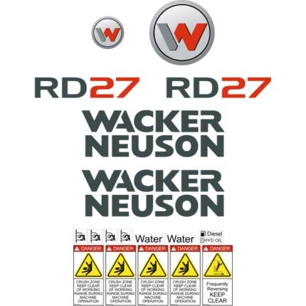 Wacker Neuson RD27 Decals