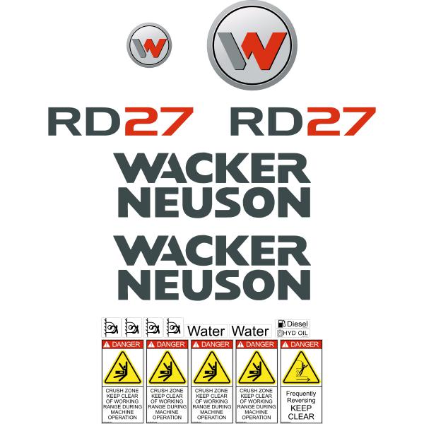 Wacker Neuson RD27 Decals Wacker Neuson RD27 Decals