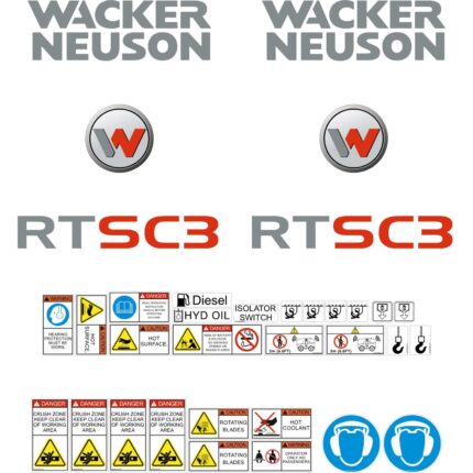 Wacker Neuson RTSC3 Decals