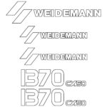 Weidemann 1370 CX50 Decal Kit