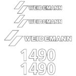 Weidemann 1490 Decal Kit