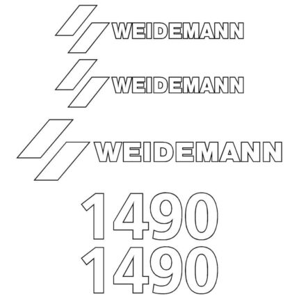Weidemann 1490 Decal Kit