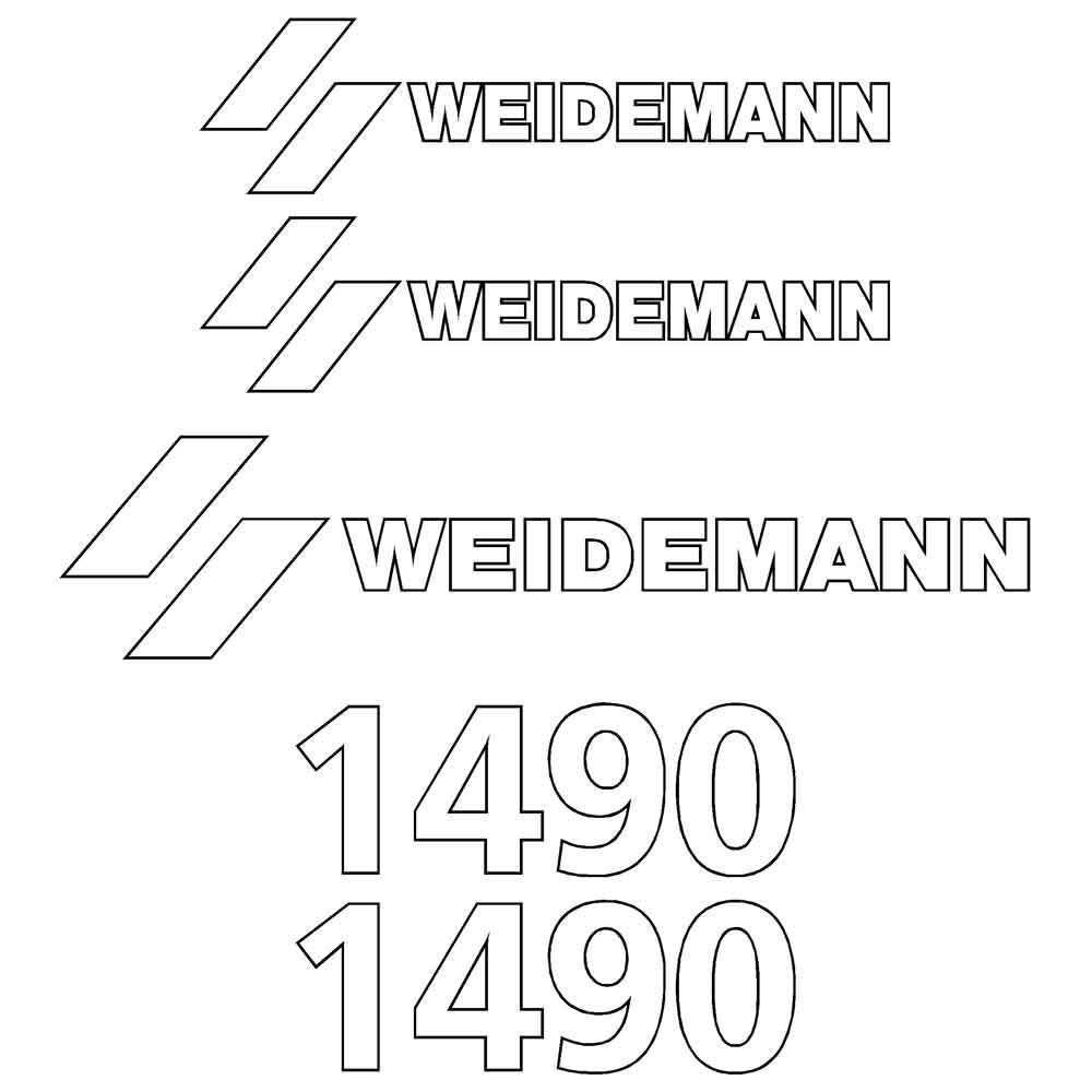 Weidemann 1490 Decal Kit Weidemann 1490 Decal Kit