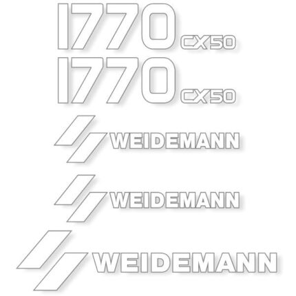 Weidemann 1770 CX50 Decal Kit