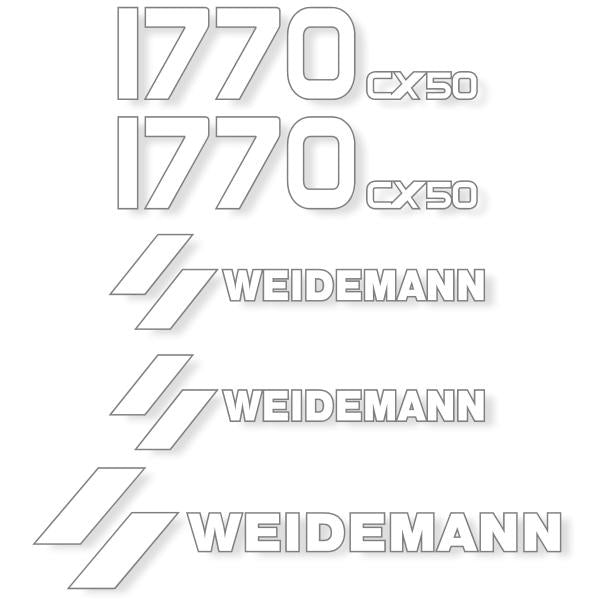 Weidemann 1770 CX50 Decal Kit Weidemann 1770 CX50 Decal Kit