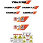 Yanmar B12 Decal Kit