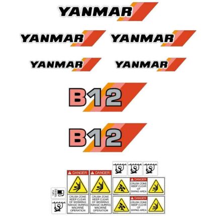 Yanmar B12 Decal Kit