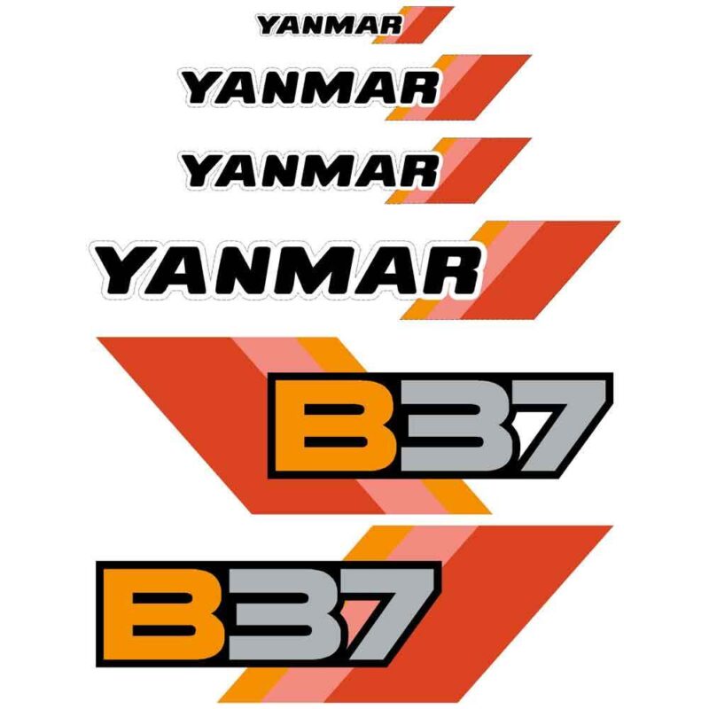 Yanmar B37-2 Decal Kit