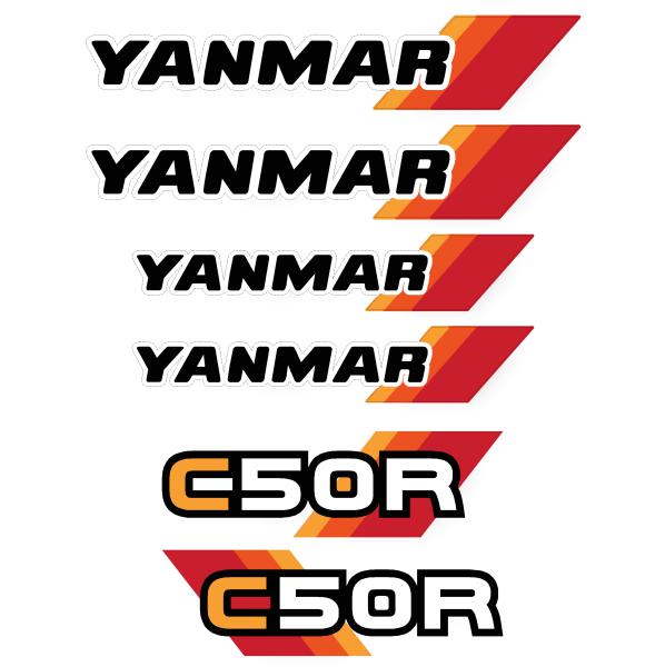 Yanmar C50R Decal Kit - Tracked Dumper Yanmar C50R Decal Kit - Tracked Dumper