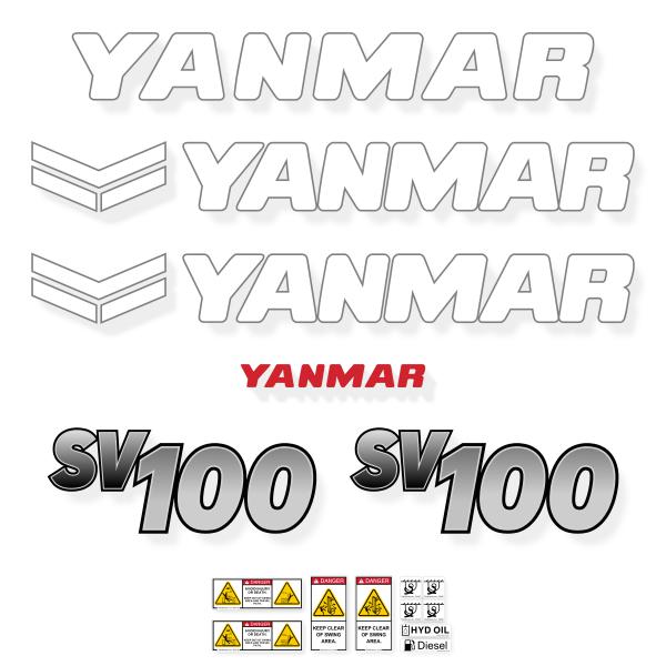 Yanmar SV100-2B Later Style Decal Kit Yanmar SV100-2B Later Style Decal Kit