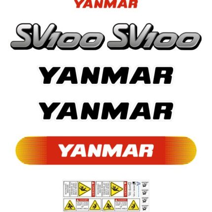 Yanmar SV100 Decal Kit