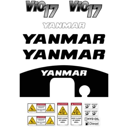 Yanmar Vio17-1 Decal Kit