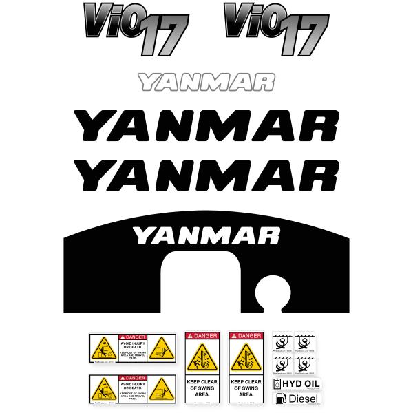 Yanmar Vio17-1 Decal Kit Yanmar Vio17-1 Decal Kit