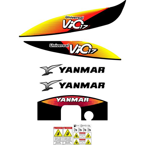 Yanmar Vio17-5 Decal Kit Yanmar Vio17-5 Decal Kit