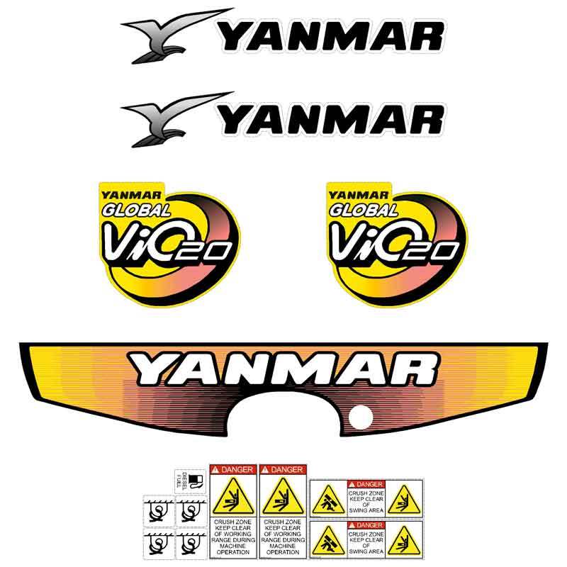 Yanmar Vio20-3 Decal Kit Yanmar Vio20-3 Decal Kit