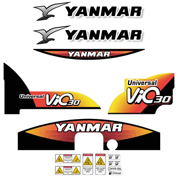 Yanmar Vio30-5 Decal Kit Yanmar Vio30-5 Decal Kit