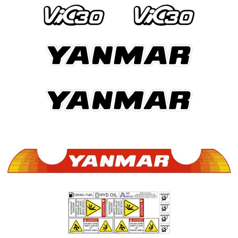 Yanmar Vio30-6 Decal Kit