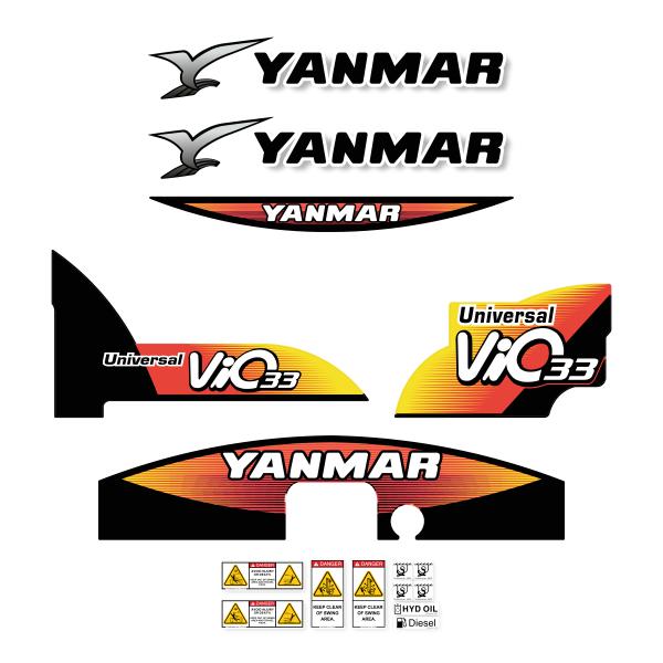 Yanmar Vio33U - 5 Decal Kit Yanmar Vio33U - 5 Decal Kit
