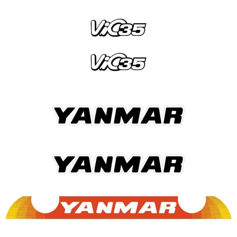 Yanmar Vio35-6 Decal Kit