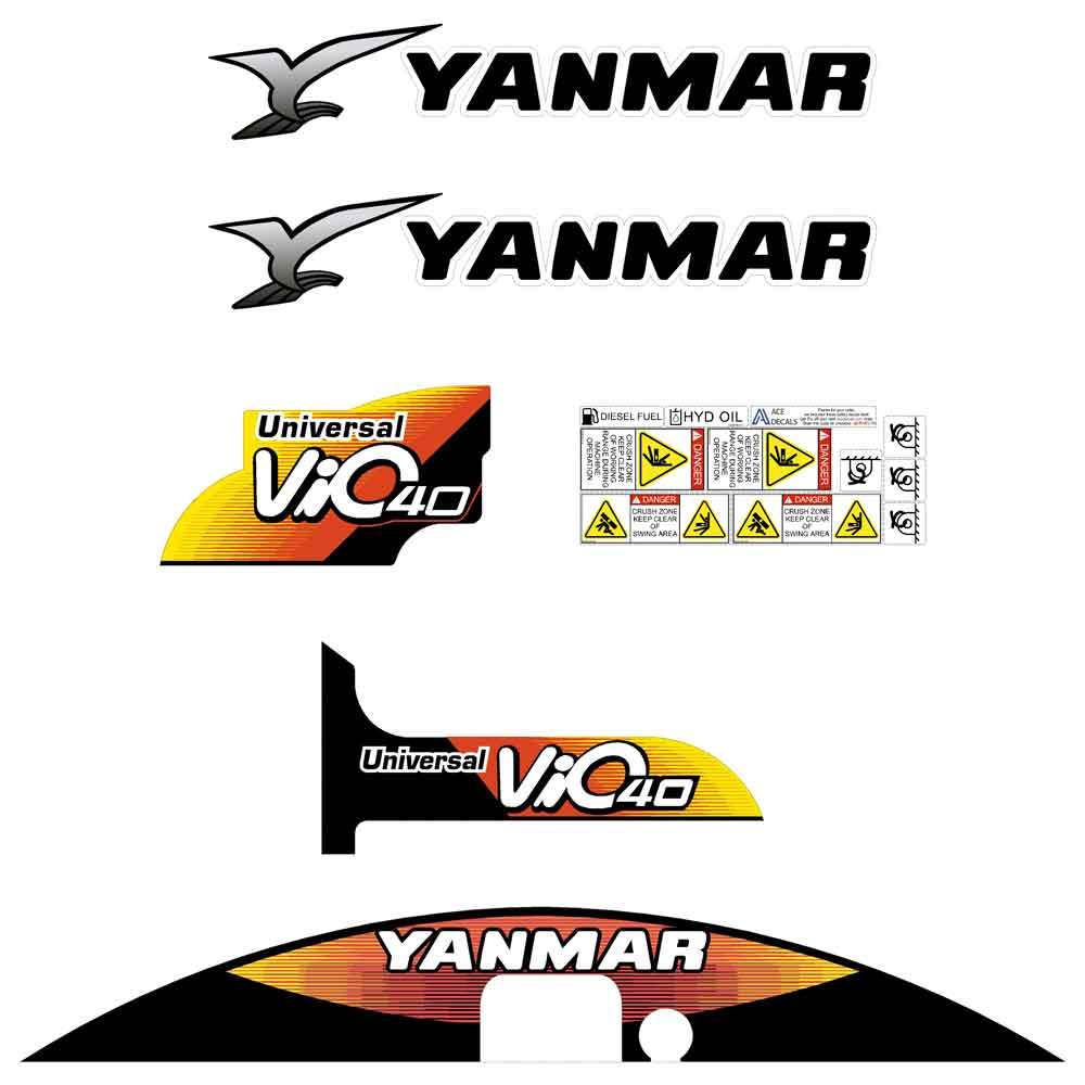 Yanmar Vio40-5 Decal Kit Yanmar Vio40-5 Decal Kit